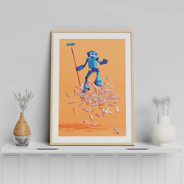 Getting Up digital print