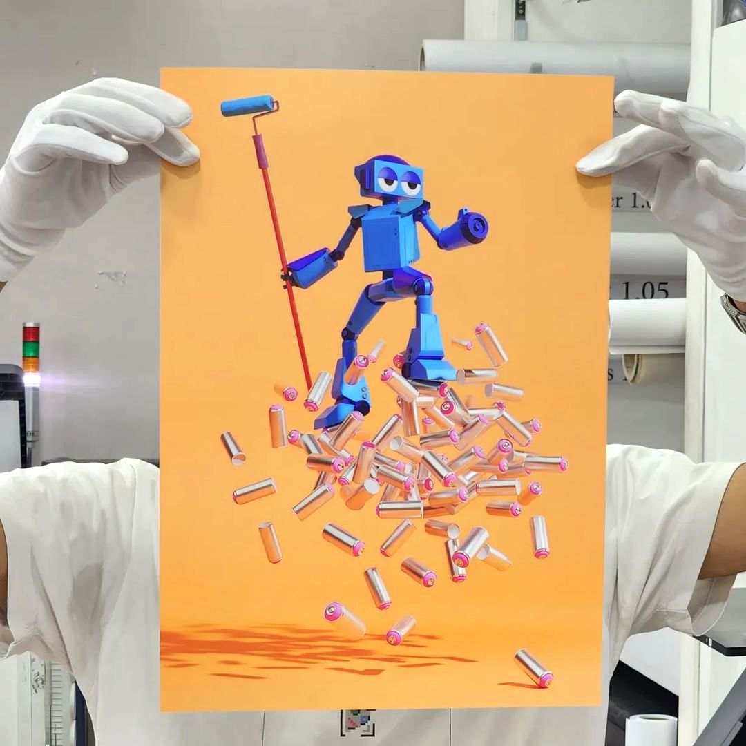 Getting Up digital print
