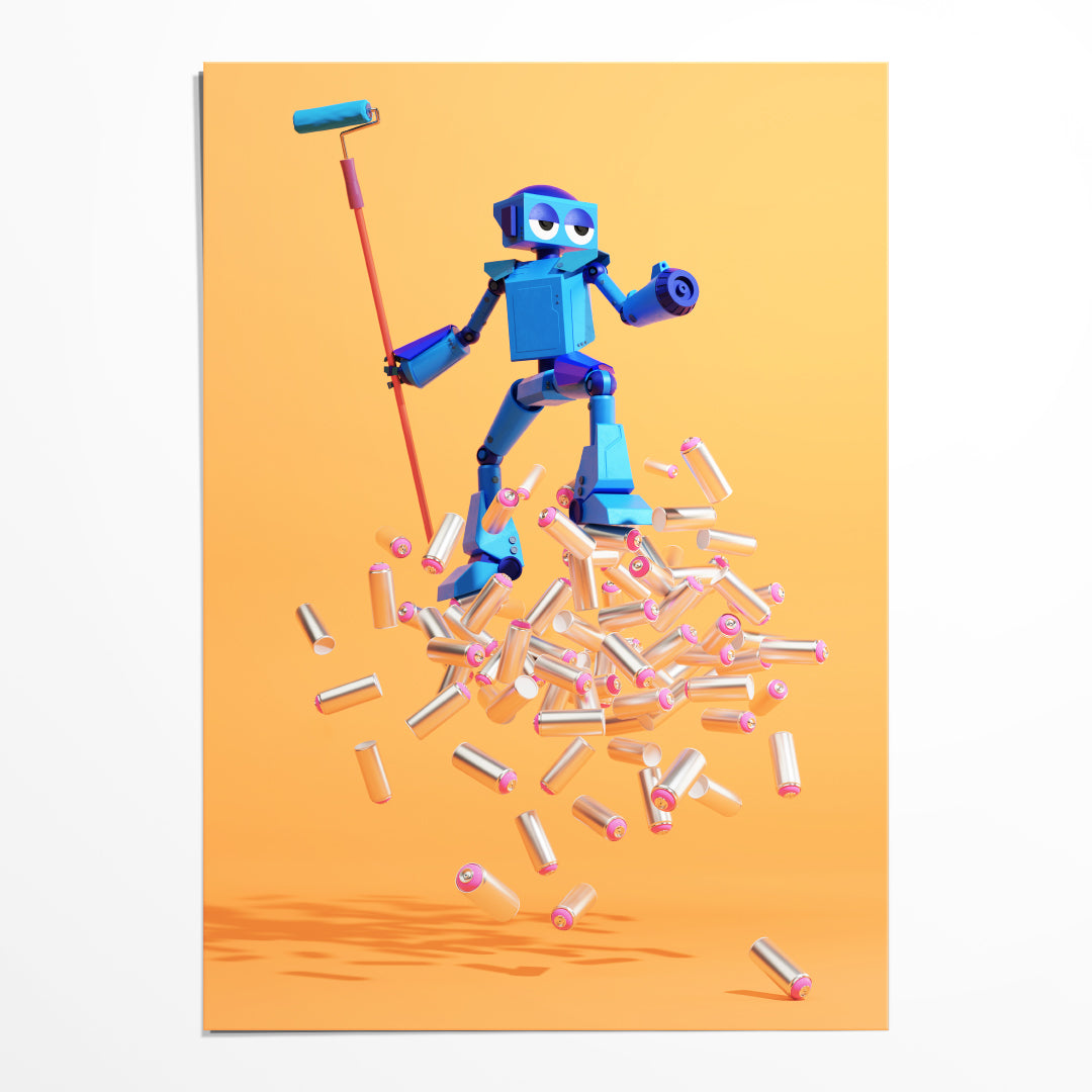 Getting Up digital print
