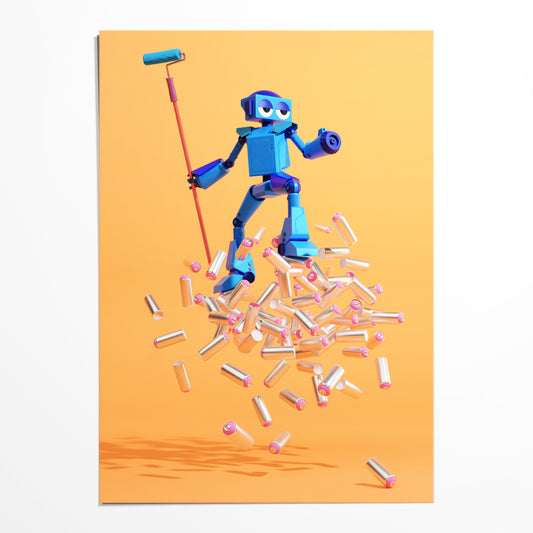 Getting Up digital print