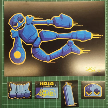 Flying Mig digital print limited to 10 copies.