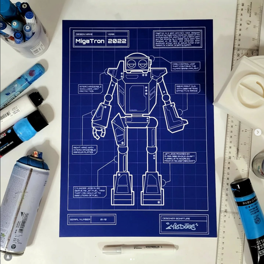 BluePrint digital print limited to 10 copies.